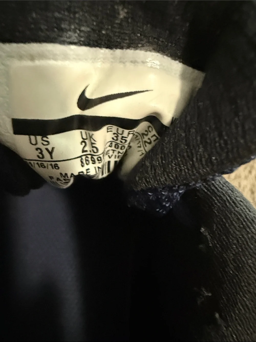 Nike Kids Navy Blue Casual Sneakers